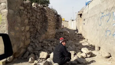 اولین تصاویر از خسارات زلزله مسجد سلیمان و هفتکل | ترک خوردن دیوار بیمارستان در زلزله