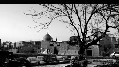 معرکه‌گیری و نقالی روی آب‌انبار پیر سرتخت