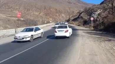 بارش برف و باران در جاده‌های ۵ استان کشور