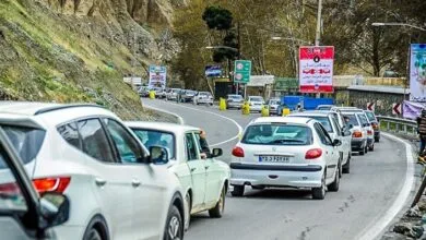 آخرین وضعیت جوی ترافیکی محورهای شمالی/ ترافیک سنگین در آزادراه قزوین ـ کرج ـ تهران