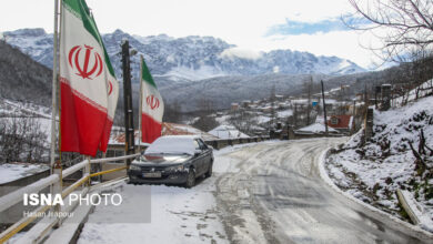 بازگشایی راه‌های مسدود شده از برف در مازندران