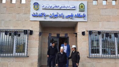 بازدید رئیس پلیس راه کشور از پاسگاه‌های پلیس‌راه تهران - سمنان برای نظارت و کنترل