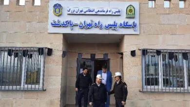 بازدید رئیس پلیس راه کشور از پاسگاه‌های پلیس‌راه تهران – سمنان برای نظارت و کنترل تردد اتوبوس‌ها