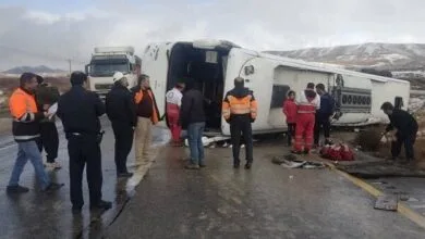 واژگونی اتوبوس در جاده اردبیل + تعداد مصدومان واژگونی اتوبوس در جاده اردبیل + تعداد مصدومان