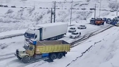 تصاویر یخبندان وحشتناک در این نقطه از کشور + فیلم