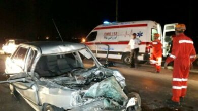 مصدومیت ۸ نفر بر اثر واژگونی پراید