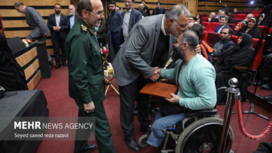مراسم تجلیل از پاسداران جانباز و آزاده