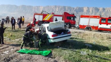 واژگونی پژو پارس دو فوتی به دنبال داشت
