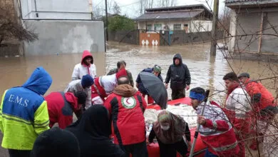 ویدئو/ امدادرسانی به ساکنان ۱۰۰ خانه در سیلاب رشت