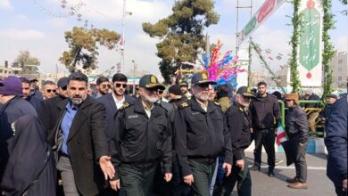 حضور فرماندهان انتظامی کشور در راهپیمایی ۲۲ بهمن