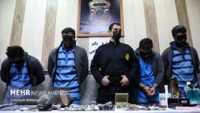 دستگیری باند ۵ نفره سارقان مسلح منازل