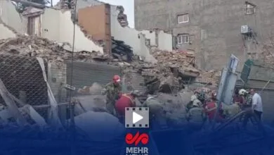 جزئیات حادثه ریزش ساختمان ۴ طبقه از زبان رئیس اورژانس تهران