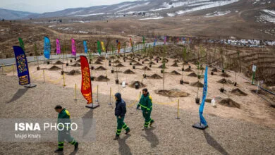 آیین افتتاح طرح کمربند سبز شهر تهران