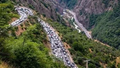 ترافیک پرحجم در محور کندوان و نیمه سنگین در جاده هراز