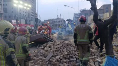 حادثه در خیابان طالقانی تهران/ یک ساختمان چهار طبقه فرو ریخت حادثه در خیابان طالقانی تهران/ یک ساختمان چهار طبقه فرو ریخت