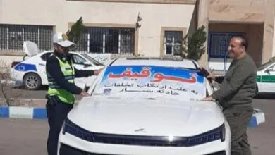 توقیف یک خودوری با سرعت ۱۸۸ کیلومتر بر ساعت در تهران