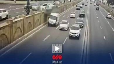 پرواز یک خودرو در باکو آذربایجان
